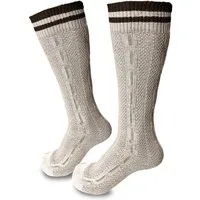 Steigenhöfer Manufaktur Trachtensocken für Herren und Damen – Socken mit Zopfmuster und Steifen Oktoberfest Strümpfe aus Baumwolle für Männer & Frauen