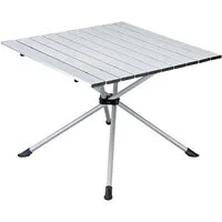Portal Outdoor Campingtisch Klapptisch Falttisch Porto Gartentisch Rolltisch Alu 60 x 60cm (komplett-Set, 1 Tisch inkl. Aufbewahrungstasche), platzsparend klappbar und absolut wetterfest