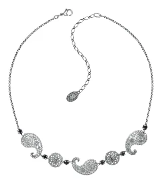 konplott - Kette - Paisley grau