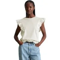 Marc O'Polo DENIM T-Shirt aus weichem Rippjersey
