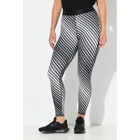 Ulla Popken Leggings Sport-Leggings Punkte schnelltrocknend Elastikbund