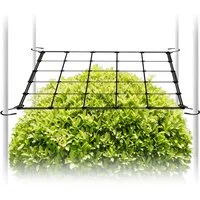 CannoBox Spalier Wachszelt Netz Rankhilfe Elastisches Pflanzenzeltnetz für Growbox, 4 Haken, 10x10 cm Maschen, Elastische 3 mm Fäden
