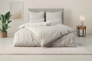 LeGer Home by Lena Gercke Bettwäsche "Linnea" 2 aus 100% Baumwolle, Streifendesign