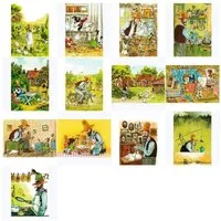 postkarten-universum.de Postkarte Postkarten-Set "Pettersson und Findus"