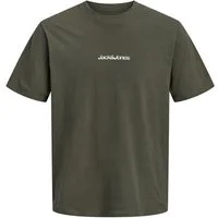 Jack & Jones T-Shirt JCOECHO GRAPHIC BACK PRINT SS TEE CN FST Baumwolle, regular fit