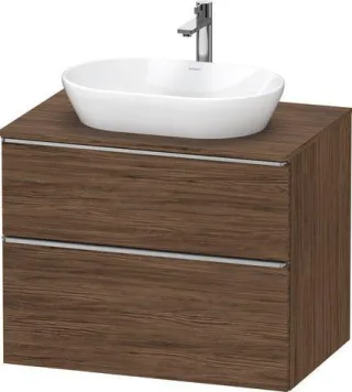 Duravit D-Neo Konsolenwaschtischunterbau wandhängend Nussbaum dunkel Matt 800x550x664 mm - DE4967070 DE4967070210000