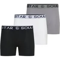 SOULSTAR Boxershorts MUBOXER3 (Packung, 3-St., 3er-Pack) Basic Herren Unterhosen Unterwäsche Extra Weiches Material Männer