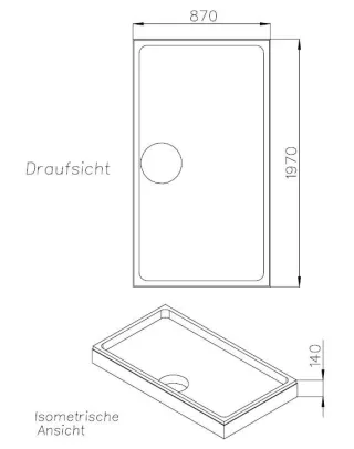 Neuesbad Wannenträger für Ideal Standard Ultra Flat S 200x90 SD 23385