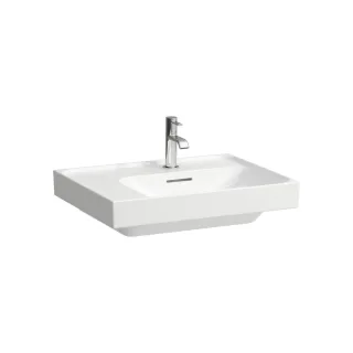LAUFEN Waschtisch MEDA 460x600x160 Ablage links 1 Hl. m.Ül. weiß matt, H8171127571041 H8171127571041