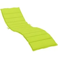 vidaXL Sitzauflage Sonnenliegen-Auflage Hellgrün 200x70x3 cm Oxford-Gewebe, (1 St)