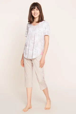 Rösch - Shirt, 1/2 sleeve, roundneck pastell flowers - Gr. - 50