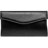 Caspar Clutch TA426 stylisch elegante Damen Metallic Abendtasche mit langer Kette