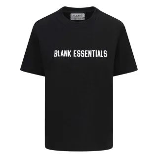Blank Essentials - T-Shirt für Damen, Übergroßer Boyfriend (Schwarz)