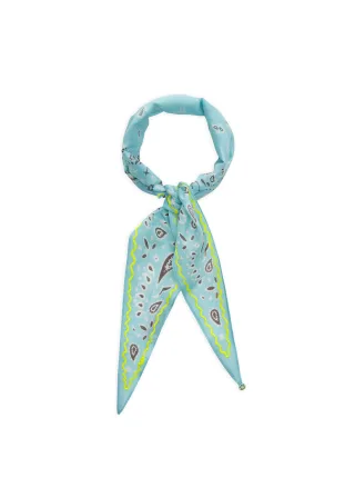 Feiner Rhombus aus Baumwolle-Seide-Mix mit Muster (3er-Pack) blau - Gr. - ONE SIZE