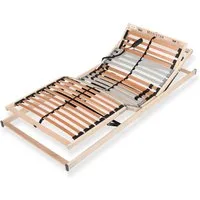 Lattenrost mit Motor Medistar, 7 Zonen, vollständig montiert, Beco, Kopfteil verstellbar, Fußteil verstellbar, Lattenrost 100x200 cm, 14 cm hoch, 28 Latten, hergestellt in Deutschland, Lattenrahmen