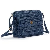 Vivance Umhängetasche Strandtasche, Minibag, Henkeltasche, Sommertasche, Crossbody Bag, Handtasche Damen zum Umhängen in modischer Bast-Optik