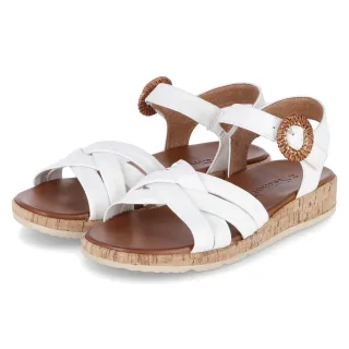 Tamaris Sandalen  Weiß - Gr. 37 -  Echt Leder