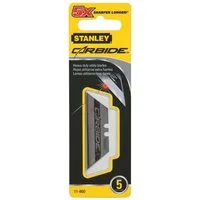 Messerklinge Stanley FatMax Carbide Trapezklingen (langlebige Wolframkarbid beschichtete Hartmetalllegierung) 5 Stück, 0-11-800 (5-St)