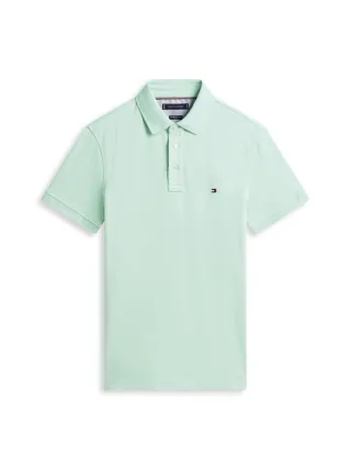 Tommy Hilfiger - Slim fit: Poloshirt grün - Gr. - XL