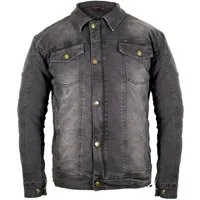 MDM Motorradjacke Motorrad Jeans Jacke mit Protektoren in Schwarz, Grau oder Blau erhältlich