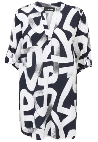 Doris Streich - Bluse marine - Gr. - 48
