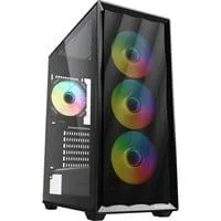 VK4 ARGB, Tower-Gehäuse schwarz, Tempered Glass