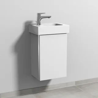 Sanipa 3way Waschtischunterbau zu Geberit iCon Waschtisch mit 1 Tür, Weiß-Soft BR65843