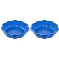 BURI Sandkasten 2x Sandkasten Blume Planschbecken Buddelkasten Sandkiste Kinderpool