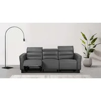 OTTO home 3-Sitzer Carpari, 224cm, manuelle od. elektrische Relaxfunktion in 2 Sitzen, mit USB-A/C, Kopfteilverstellung, Echtleder, Kunstleder, Webstoff