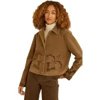 Love & Roses Lederimitatjacke Love & Roses Jacke aus Velourskunstleder, Regular (1-St)