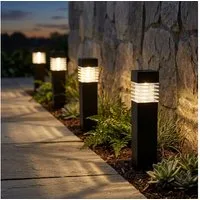 GLOBO LIGHTING LED Außen-Stehlampe, LED-Leuchtmittel fest verbaut, Warmweiß, Steckleuchten Solarleuchten Stehlampen