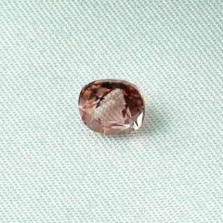 1,61 ct Turmalin Edelstein Kissenschliff Pfirsich Pink Tourmalin Edelstein
