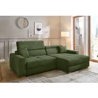 Jockenhöfer Gruppe Ecksofa Slider L-Form, B: 277 cm Couch, 60cm elektrische Sitztiefenverstellung, 140kg Belastbarkeit, USB-Anschluss, Kopfteilverstellung & Zierkissen