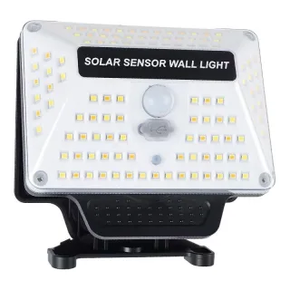 Elfeland Solar Clip Light Motion Sensor Waterproof Solar Sensor Wall Lamp 3 Lighting Modes with Remote Control for Outdo