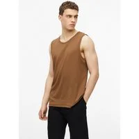 s.Oliver Muskelshirt T-Shirt Ripp-Top aus Baumwollmix mit Crew Neck