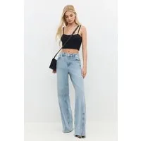 No Matter What T-Shirt Crop-Top mit eckigem Ausschnitt und dünnen Trägern