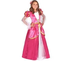 JADEO Kostüm Prinzessinenkostüm für Mädchen Burgfräulein pink-gold-weiss