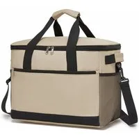 KONO Picknicktasche, Große isolierte Kühltasche mit langer Kühl- und Warmhaltefunktion