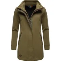 Ragwear Sweatjacke Letrice Bonded Elegante Zip-Jacke mit hohem Kragen in Feinstrickoptik