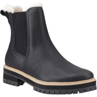 TOMS Bennet Leder Damen Schwarz Stiefel