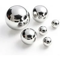 Spetebo Dekokugel Edelstahl silber glänzend für Zierbrunnen 6 / 4 / 2 cm - 6er Set (Anzahl, 1 St., Stück), in 3 verschiedenen Größen