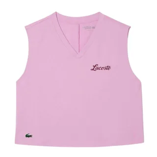Lacoste - "Sport" Kurzes Top für Damen, leger, Ärmellos (Pink)