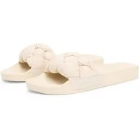 Tommy Jeans TJW BRAIDED SLIDES Pantolette Sandale, Pantolette, Flat mit geflochtener Bandage