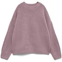 Vero Moda Strickpullover VMBOOM LS O-NECK PULLOVER GA NOOS Materialmix, loose fit
