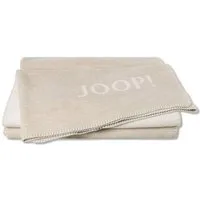 JOOP! Tagesdecke JOOP! Uni-Doubleface Plaid / Decke Chateau-Natur 150 x 200cm