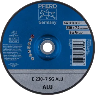 PFERD TOOLS Schruppscheibe E Leistungslinie SG ALU für Alu - 62223700