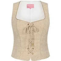 Krüger Madl Dirndltop Trachtenmieder Junissa beige