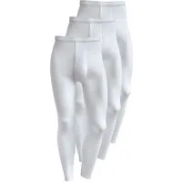 Schöller Lange Unterhose 3er Pack lange Herren Unterhose Baumwolle (Packung, 3-St) -