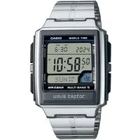 Casio Funk Funkchronograph WV-59RD-1AEF, Quarzuhr, Armbanduhr, Herrenuhr, Digitaluhr, Edelstahlarmband,Weltzeit