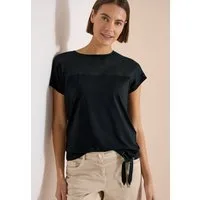 CECIL T-Shirt Sommerliche Leichtigkeit durch das Mesh-Detail